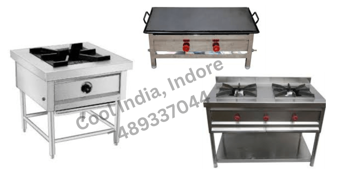 It is SS commercial Dosa or Chinese stoves-Bhatti with 1,2,3 or 4 burners that are used in hotels restaurants kitchens.