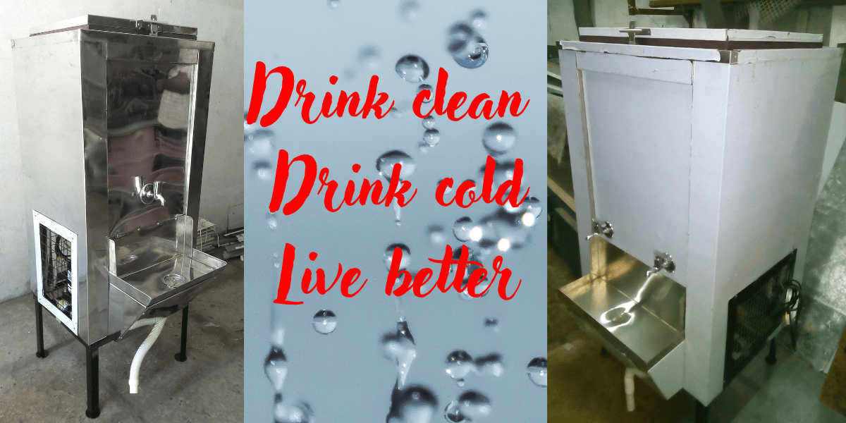 It is an SS 304 grade watercooler with different Litre capacities that is 40, 50, 80, 100, 150, and 200 Litre.